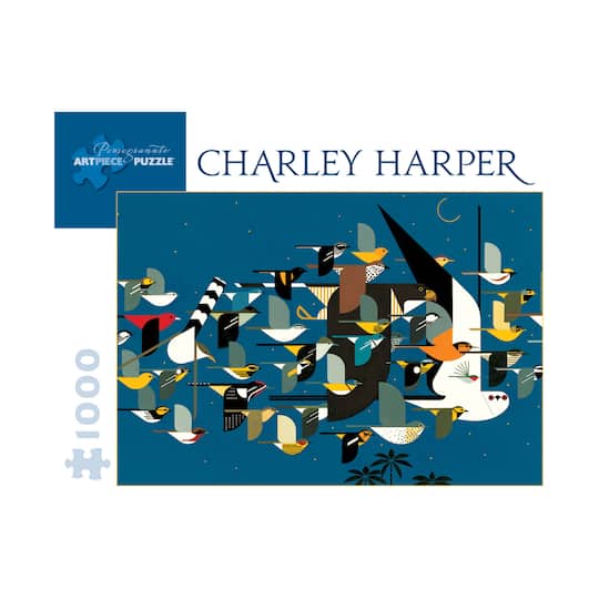 Charley Harper Mystery of the Missing Migrants 1000 Piece Puzzle